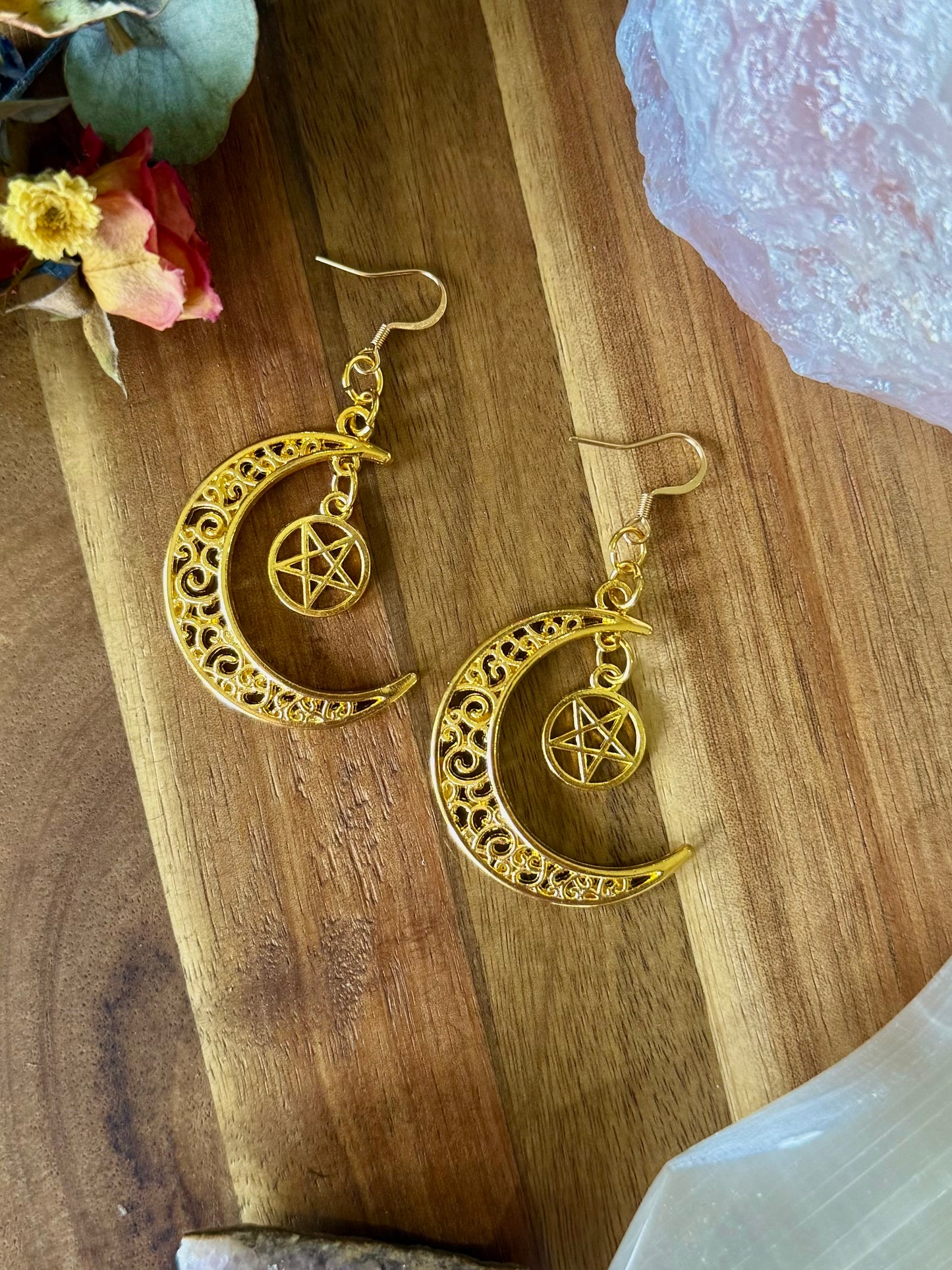 To The Moon Earrings