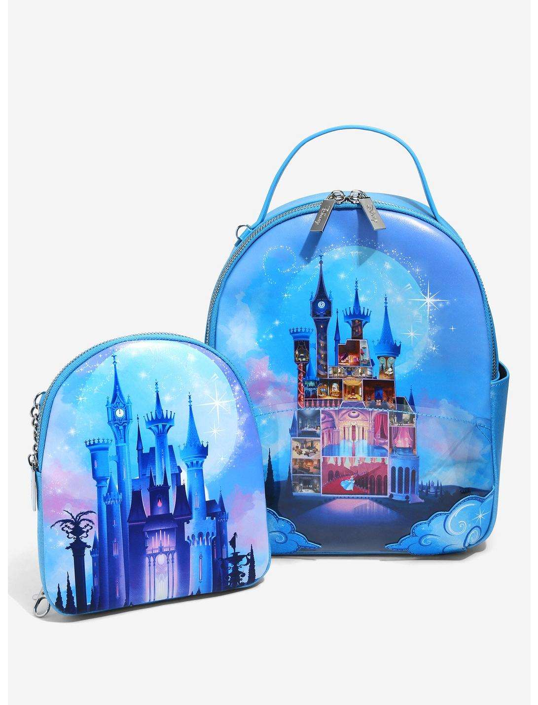 Danielle Nicole Disney Cinderella Night Time Castle Portrait Mini Backpack