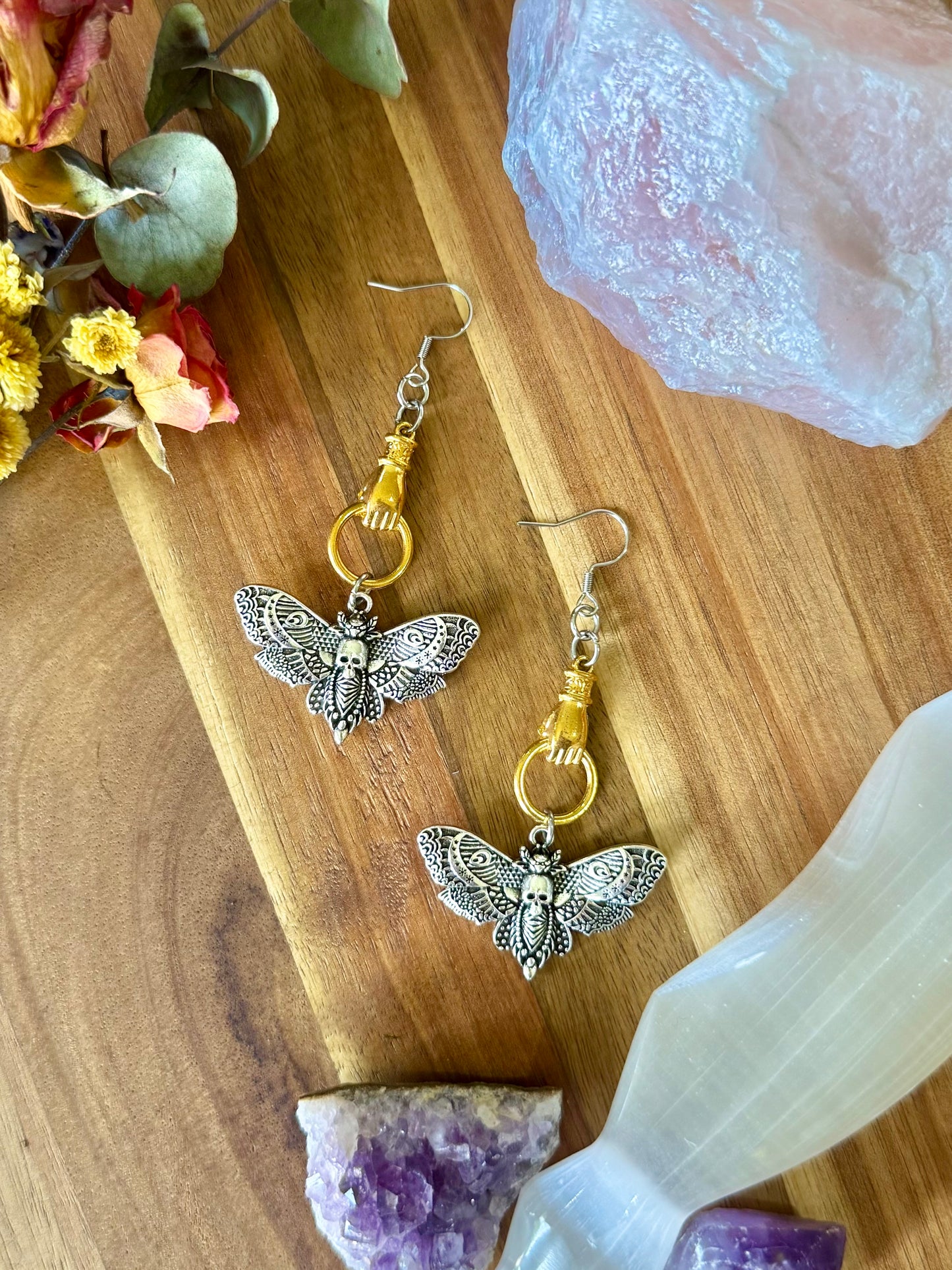 Hand of Death Earrings