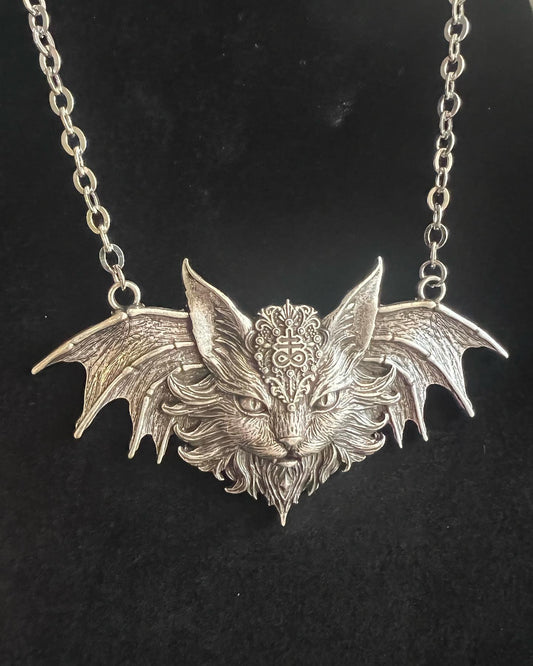 Mother Of Hades - Hades The Bat Cat Necklace