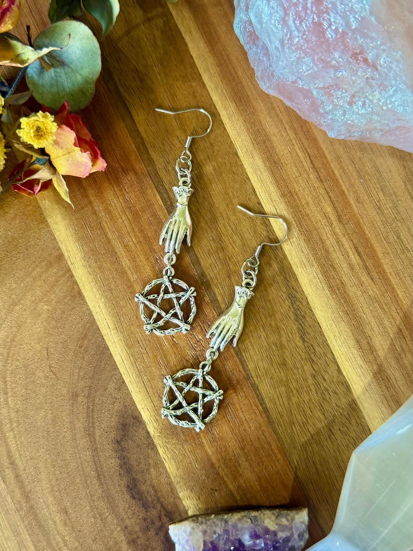 Handed-down Pentacle Earrings