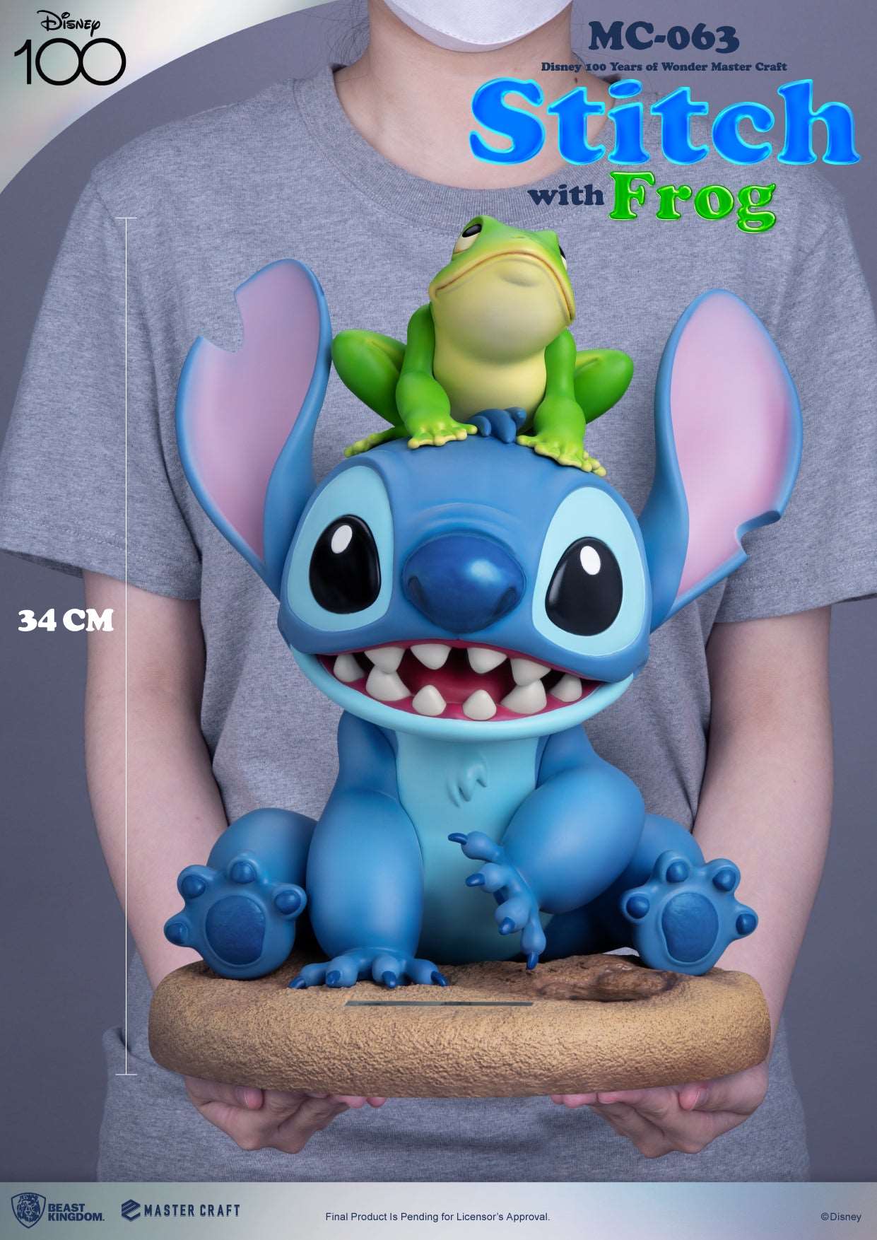 Beast Kingdom Master Craft Lilo and Stitch Stitch with Frog