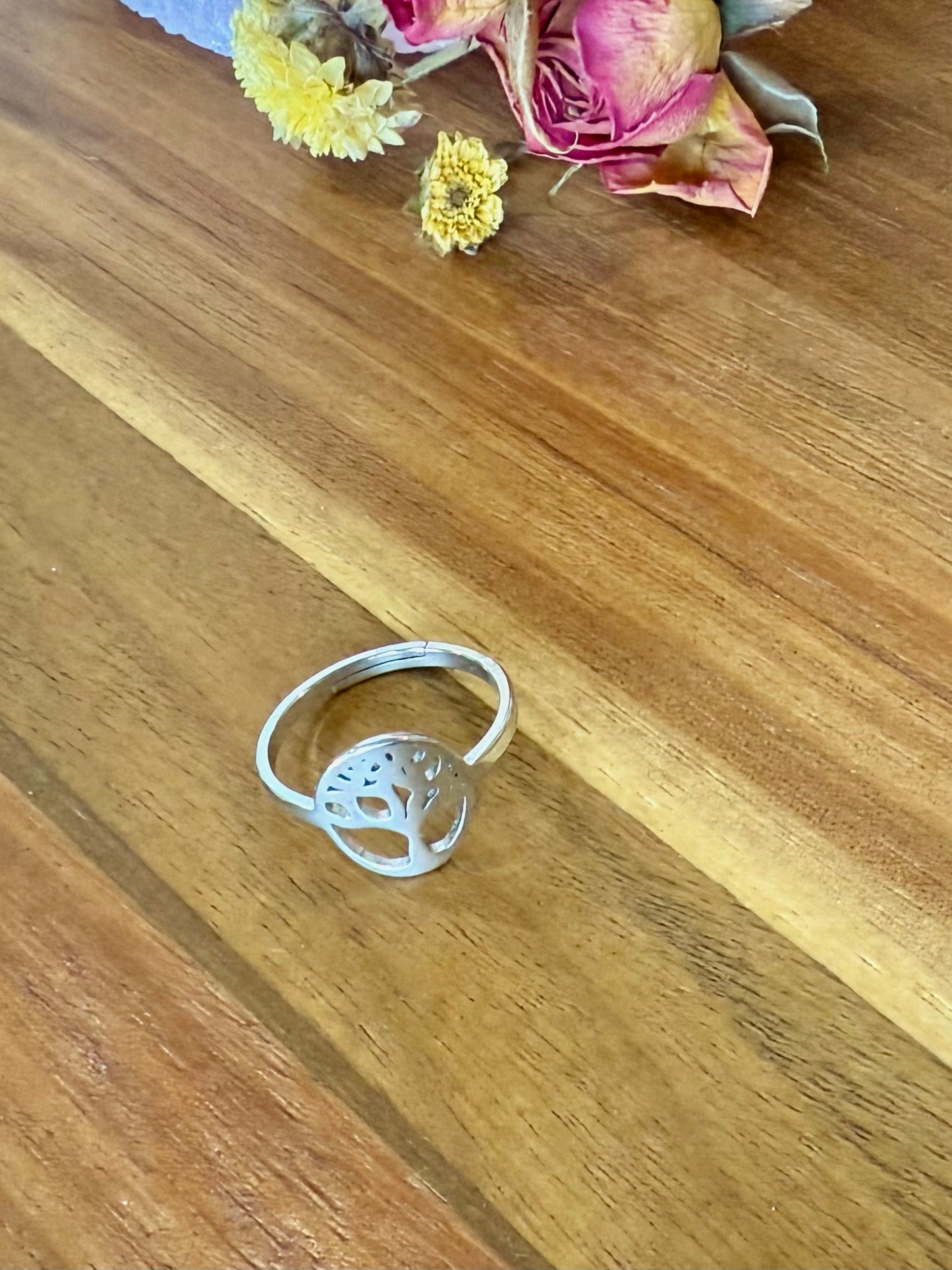 Tree of Life Adjustable Ring