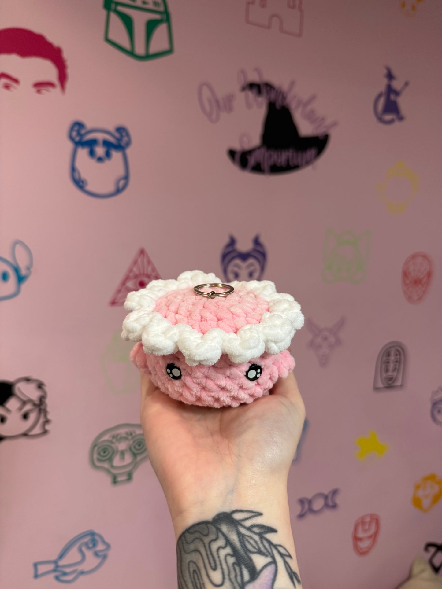 Flower Buddy Crochet Keychain