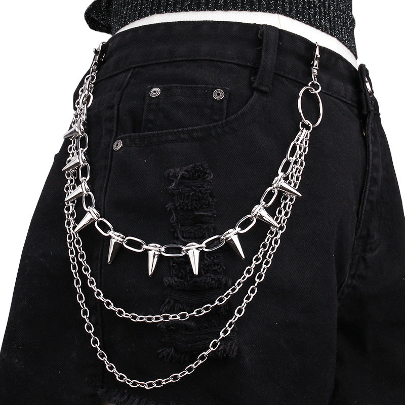 Rivet & Spiked Chain Belt