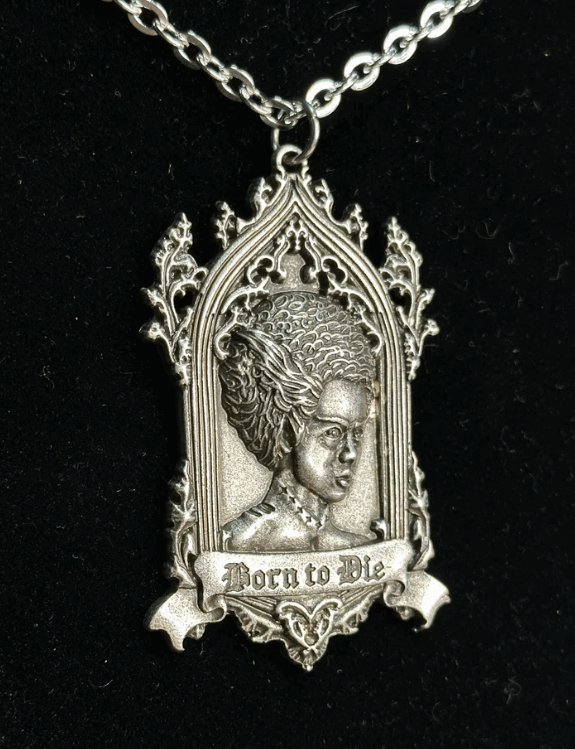 BORN TO DIE - Bride of Frankenstein Necklace