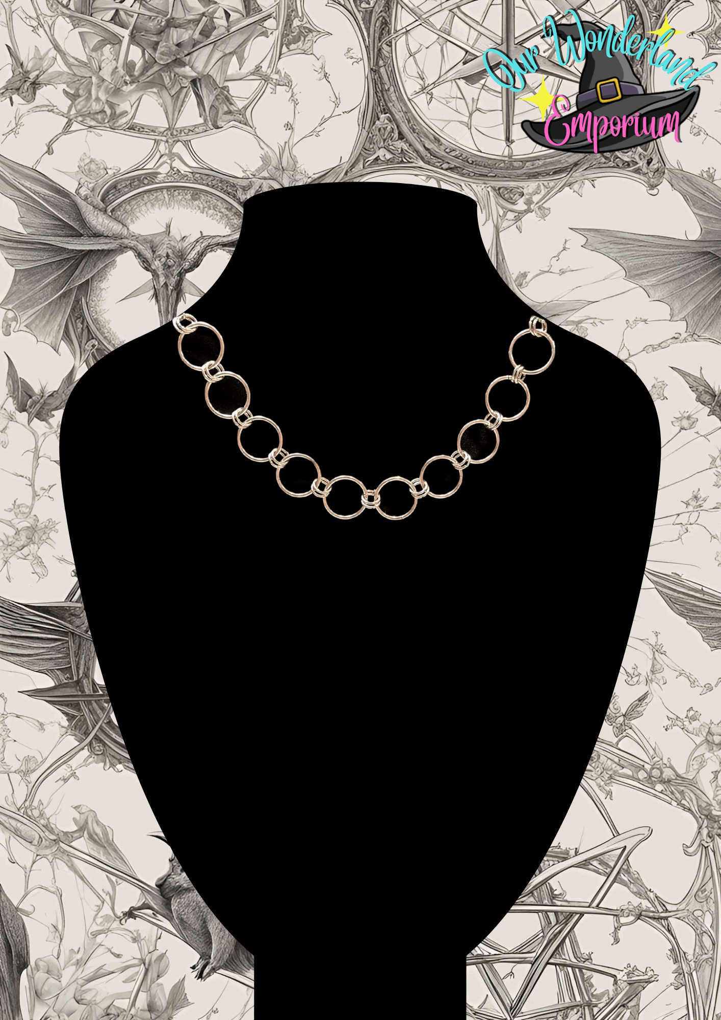 Chained-Mail Choker On Bust