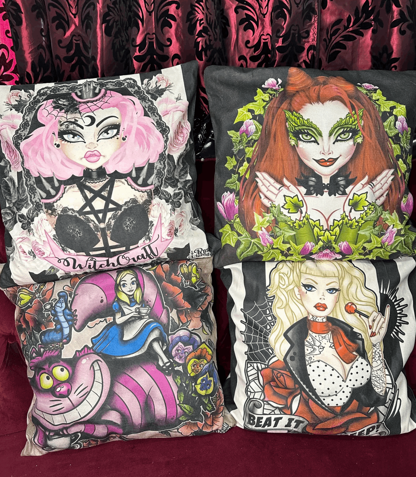THE POISONOUS ONE - Rose Demon Cushion Cover