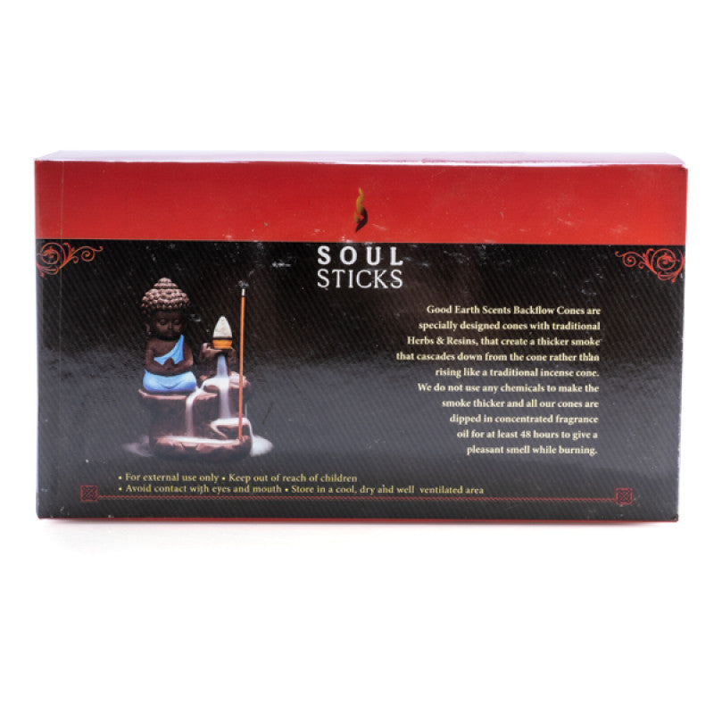 Soul Sticks Sandalwood Backflow Incense Cone - Set of 10