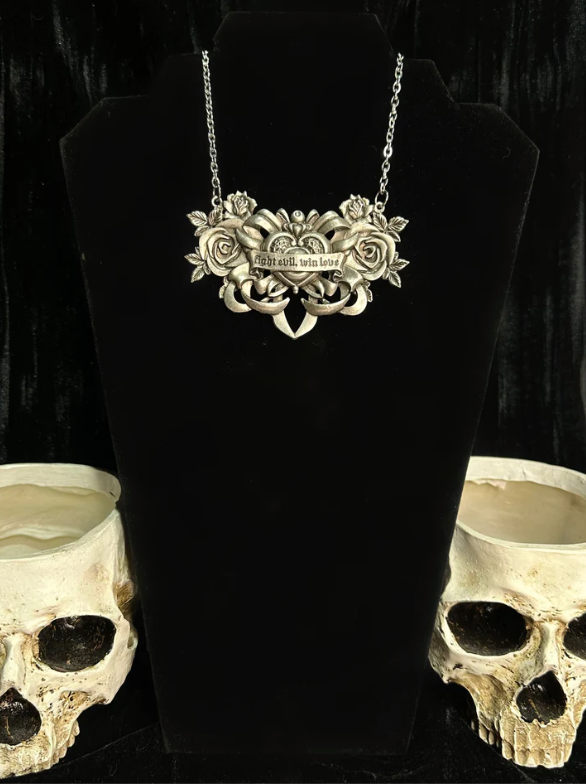FIGHT EVIL, WIN LOVE - Mother of Hades Tribute Necklace