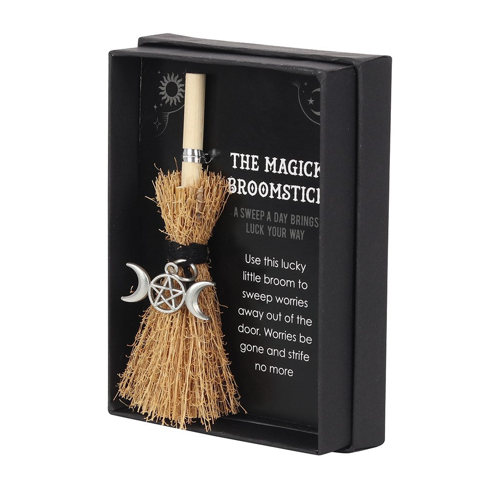 Triple Moon Mini Magick Broomstick