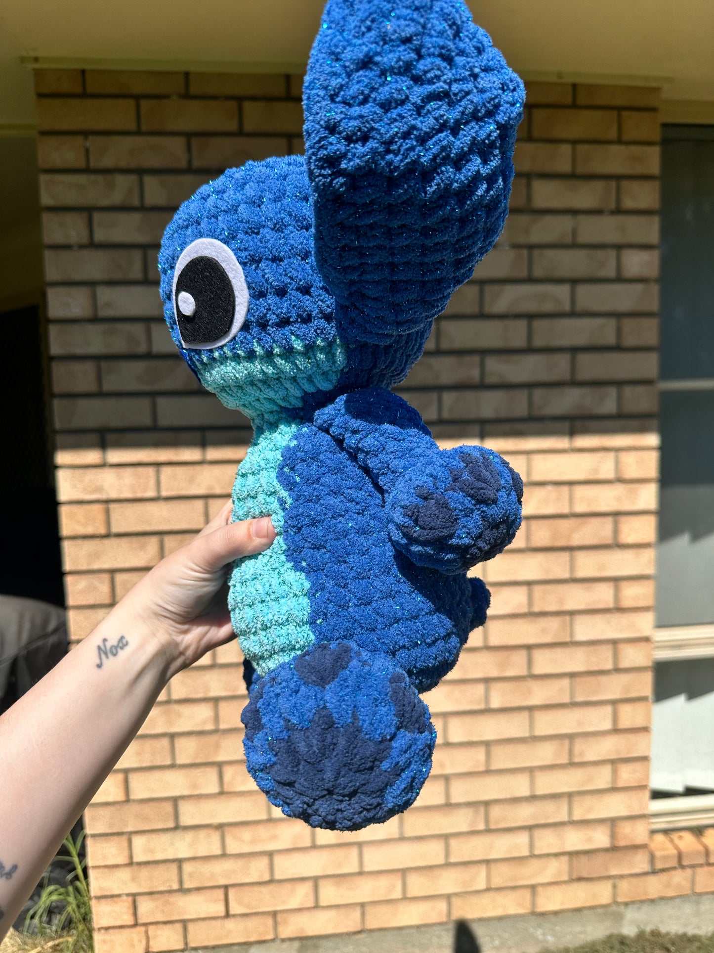 Blue Alien Crochet Plushie