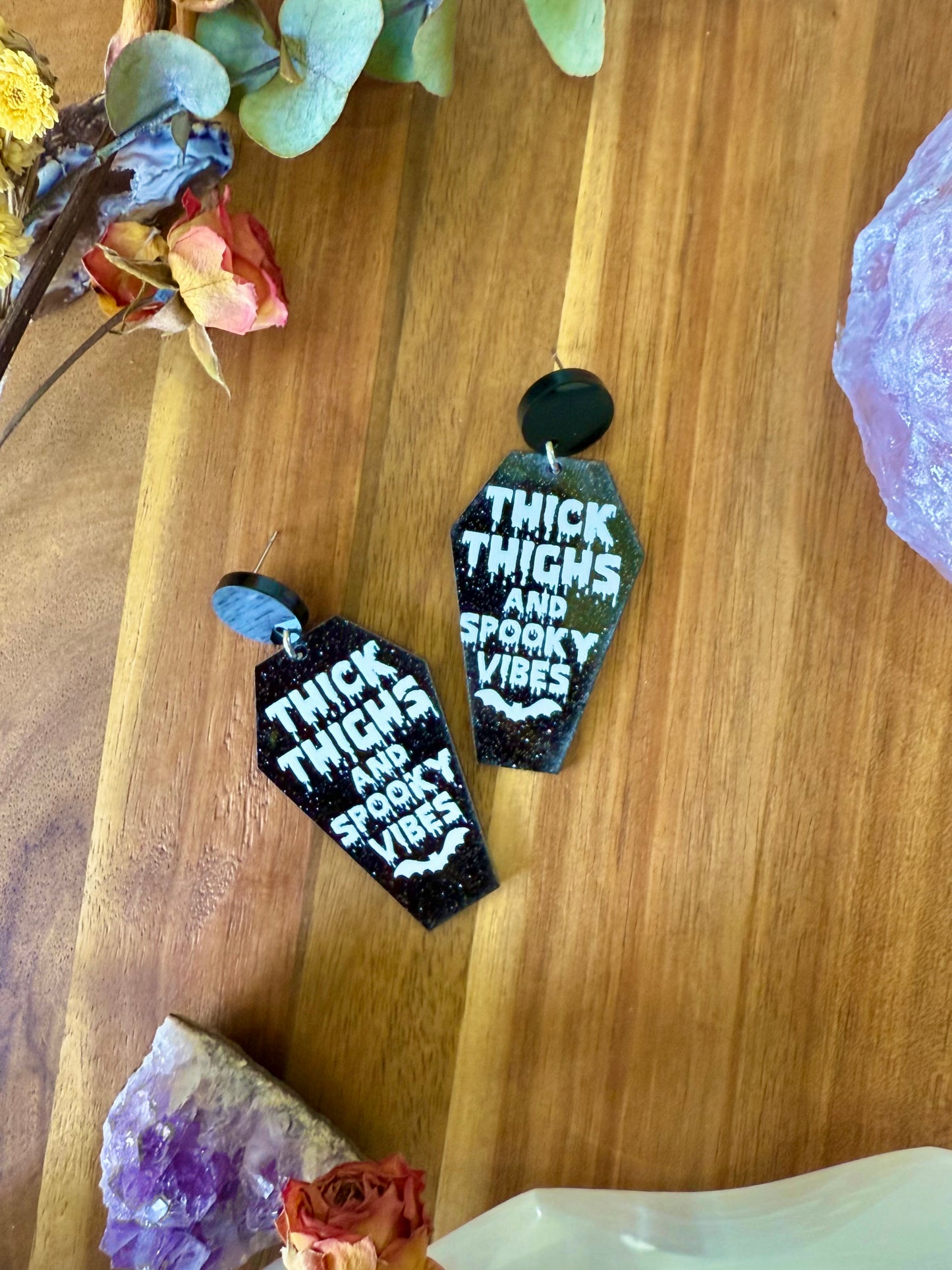 Thick Thighs Dangle Earrings