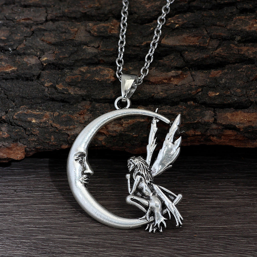 Fairy Perch Pendant Necklace