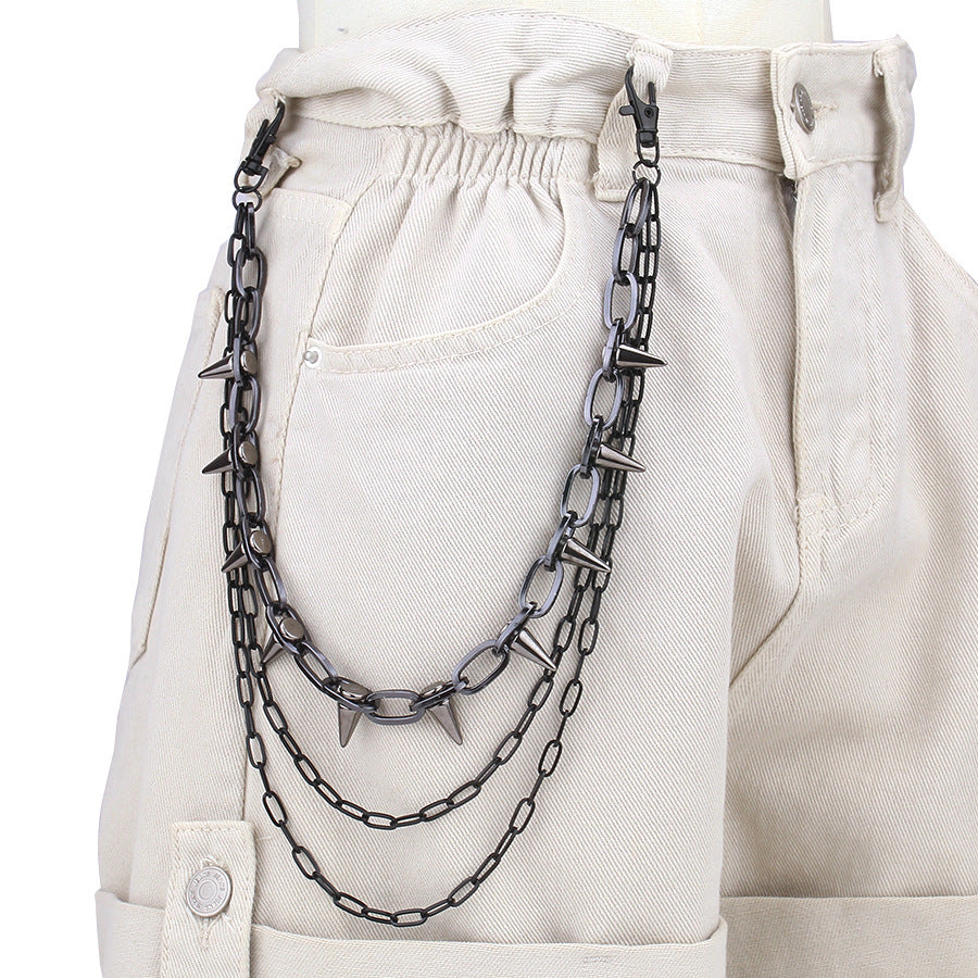Rivet & Spiked Chain Belt