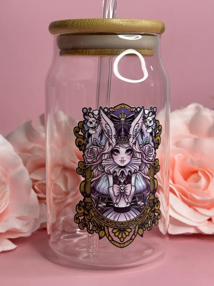 MAGICAL ALICE - Glass Latte Drink Cup