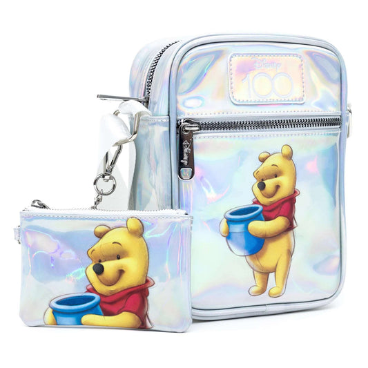 Disney 100 - Winnie the Pooh Holographic Crossbody Bag and ID/Coin Bag