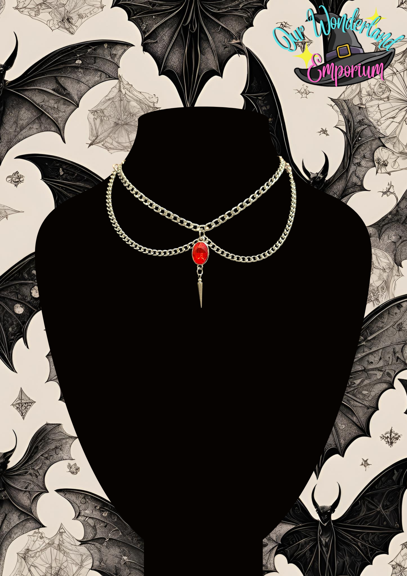 Redrum Choker Chain On Bust