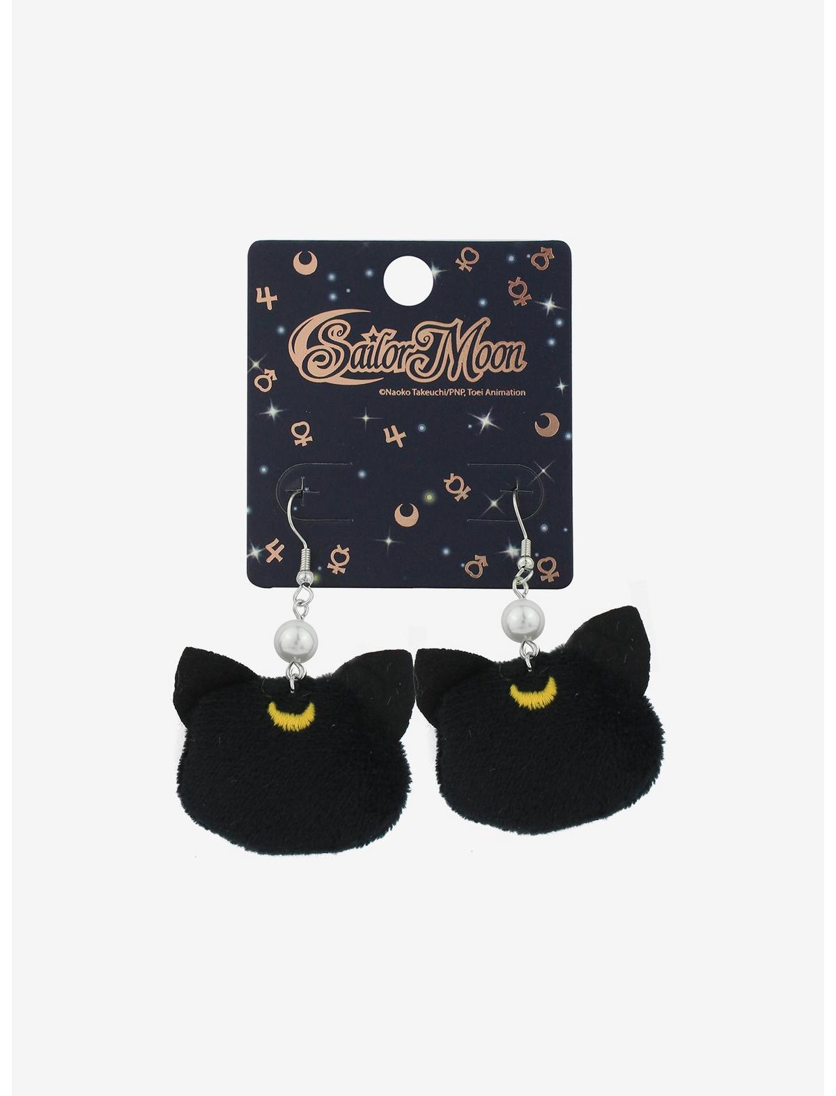 Sailor Moon Luna Plush Drop Earrings