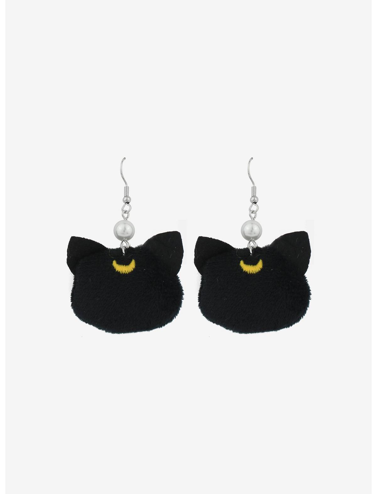 Sailor Moon Luna Plush Drop Earrings