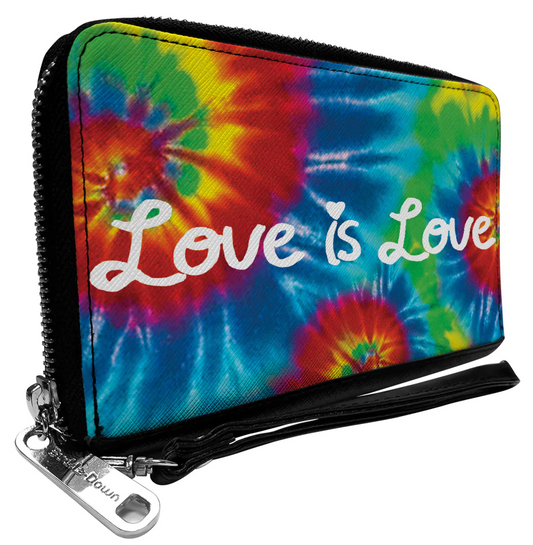 Love is Love Tie Dye Zip Wallet