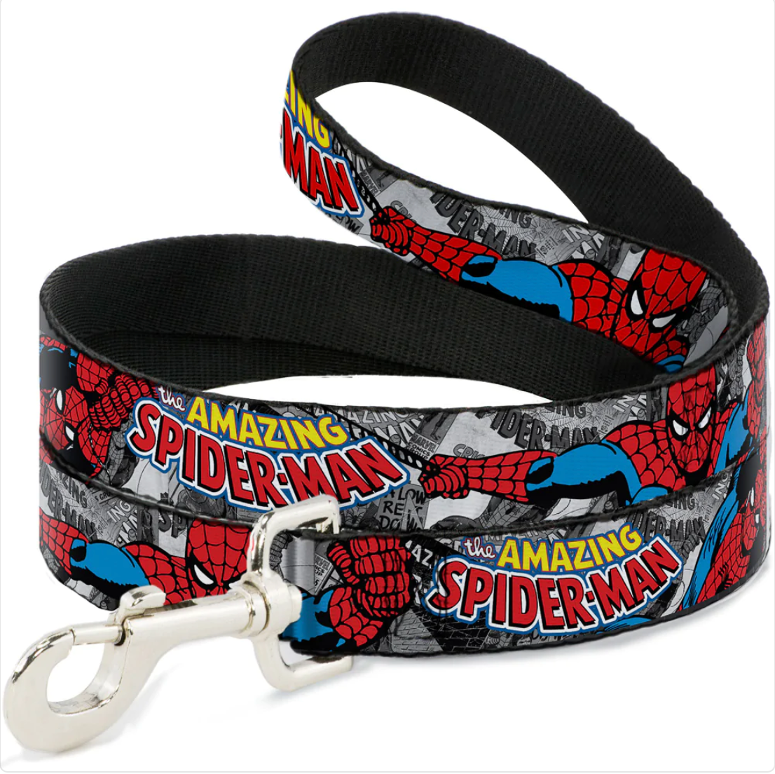 THE AMAZING SPIDER-MAN Stacked Comic Books/Action Poses Dog Leash