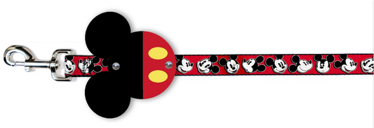 Mickey Mouse Head Black/Red/Yellow Dog Leash Cape