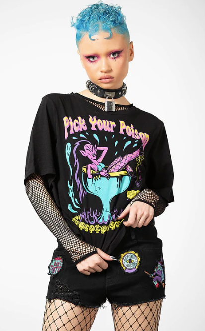 Pick Your Poison Box Crop Top Size S