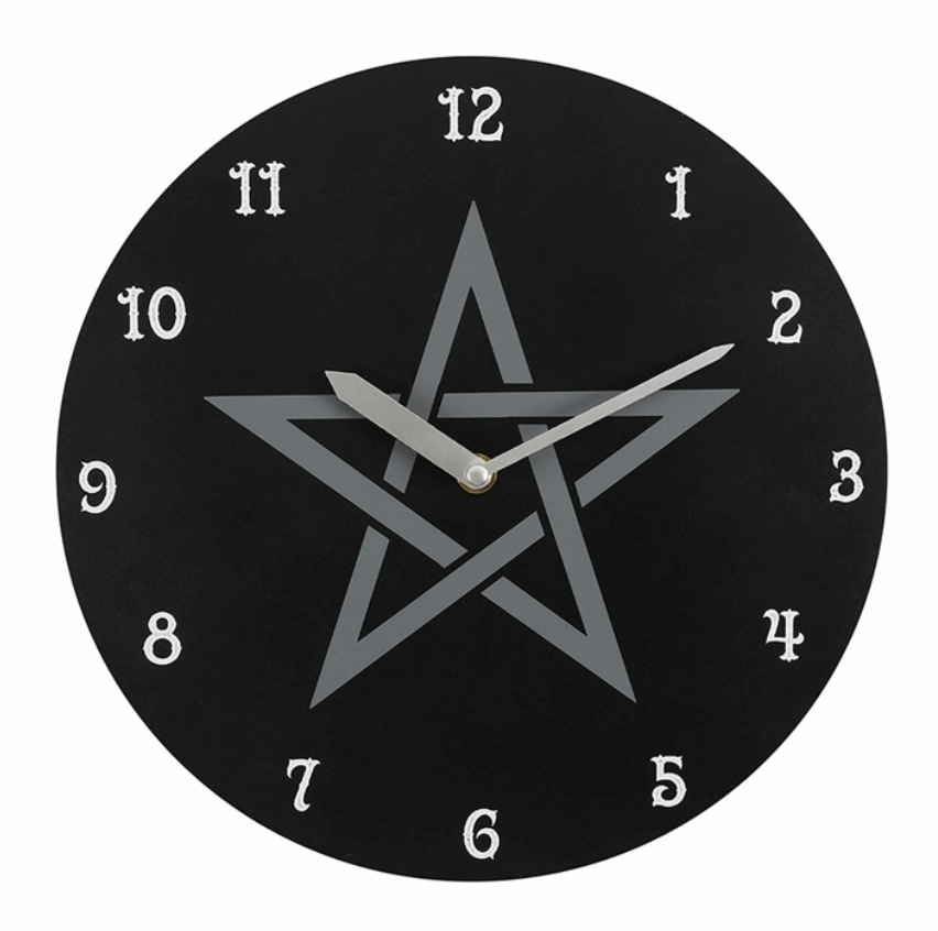 28cm Pentagram MDF Clock
