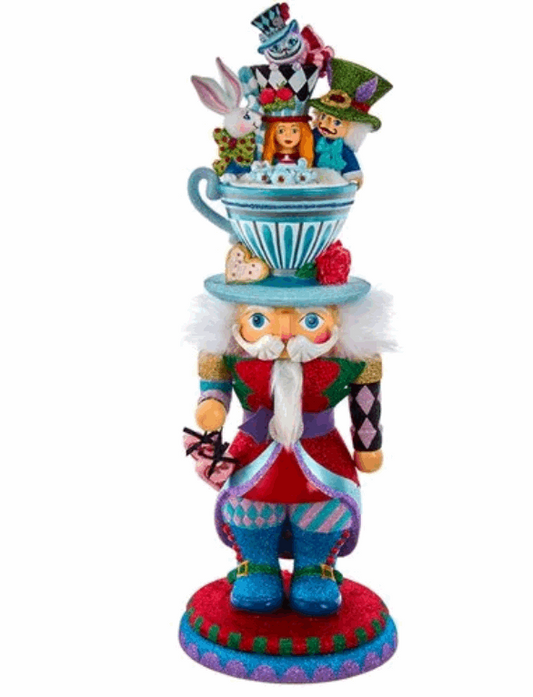 Alice in Wonderland Teacup Hat 18-Inch Nutcracker