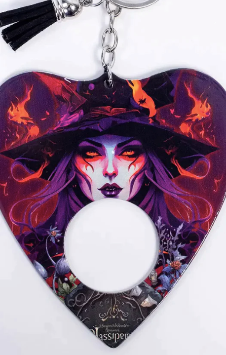 Jumbo Planchette Keychain - WITCHING YOU WELL