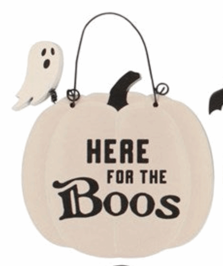 Mini Pumpkin Hanging Sign Display