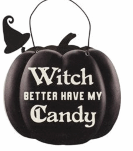 Mini Pumpkin Hanging Sign Display