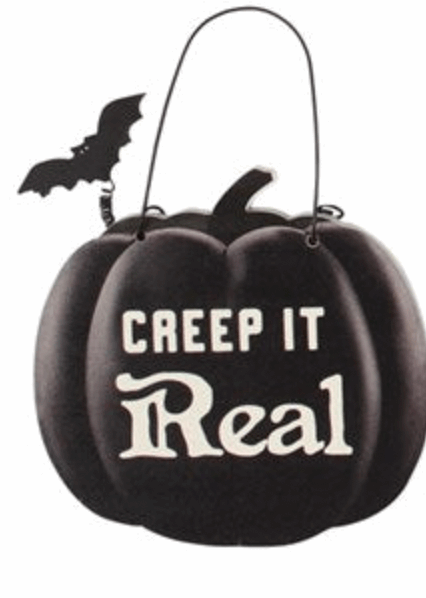 Mini Pumpkin Hanging Sign Display