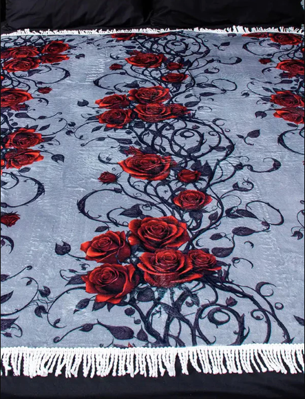 Bed Of Roses Square Blanket