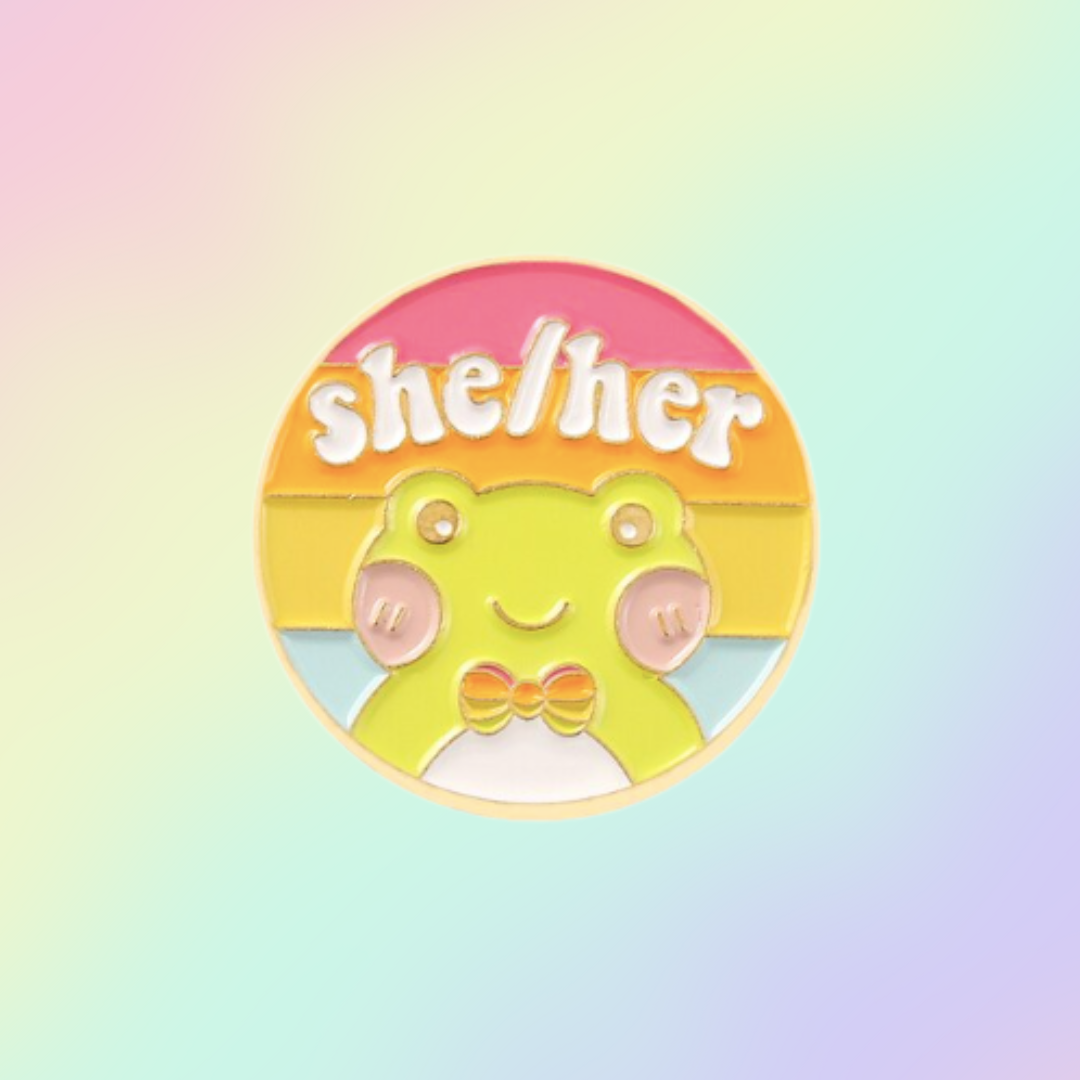 She/ Her Pronoun Pin