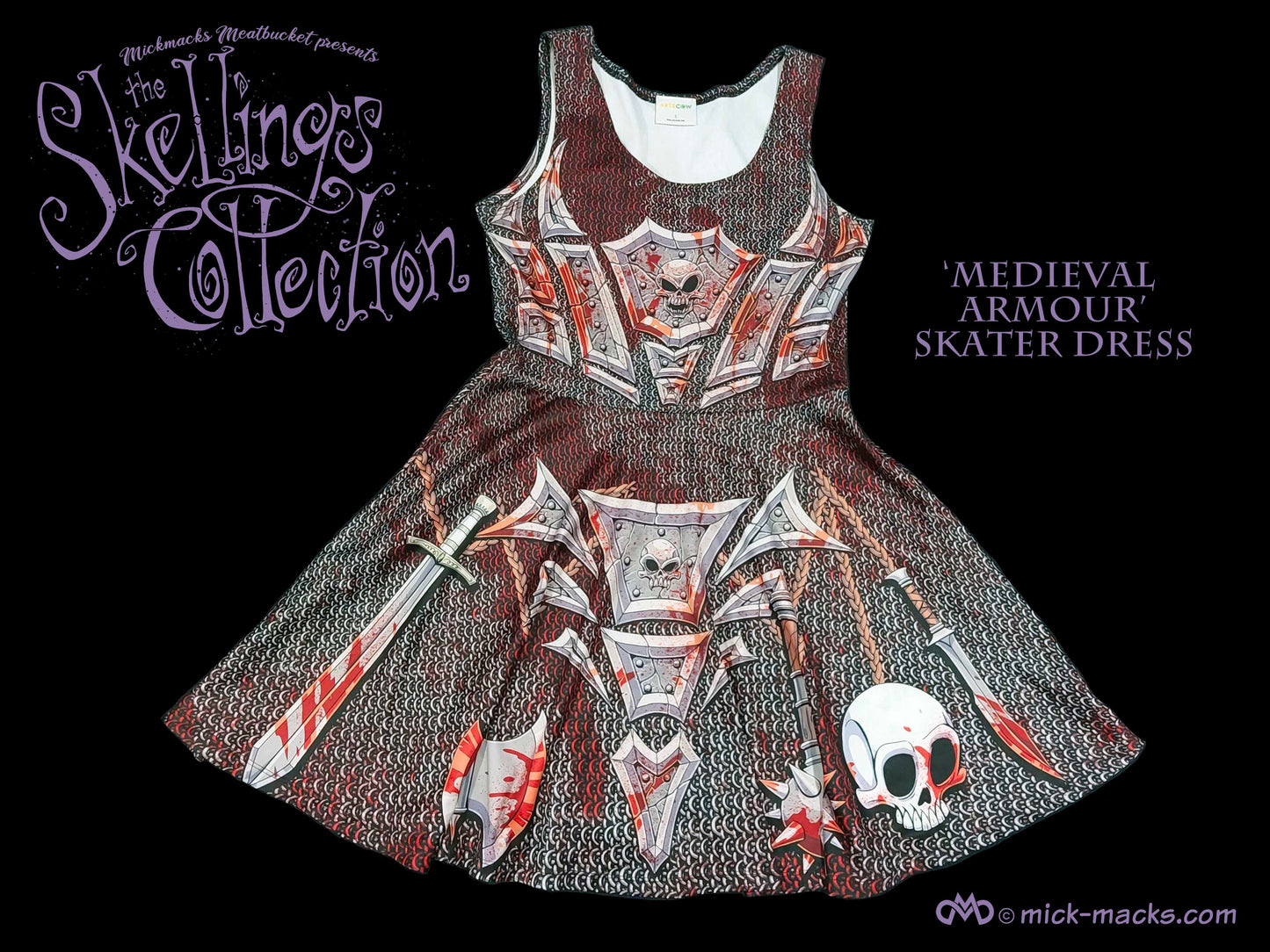 Medieval Armour Skater Dress