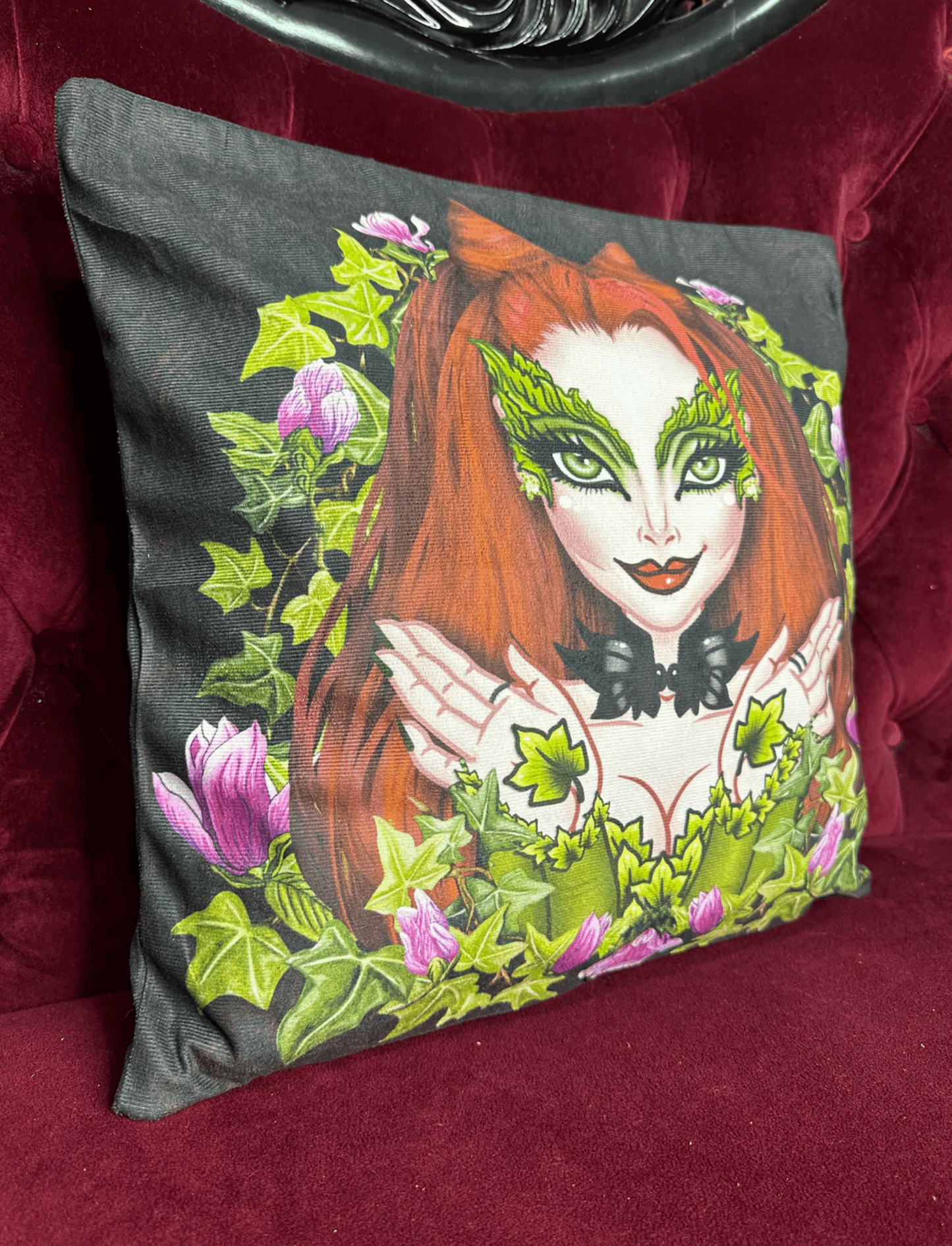 THE POISONOUS ONE - Rose Demon Cushion Cover