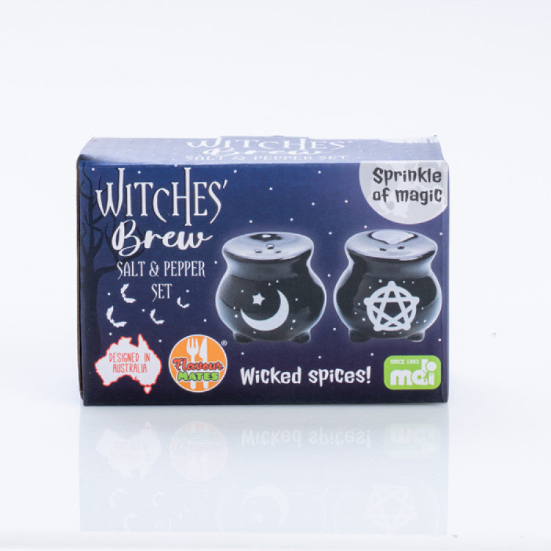 Witches' Brew Cauldron Salt & Pepper Set