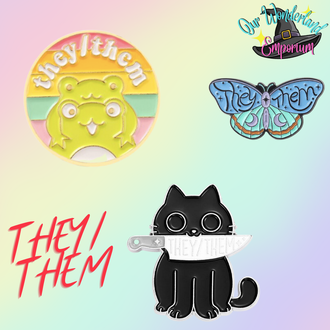 They/Them Pronoun Pins