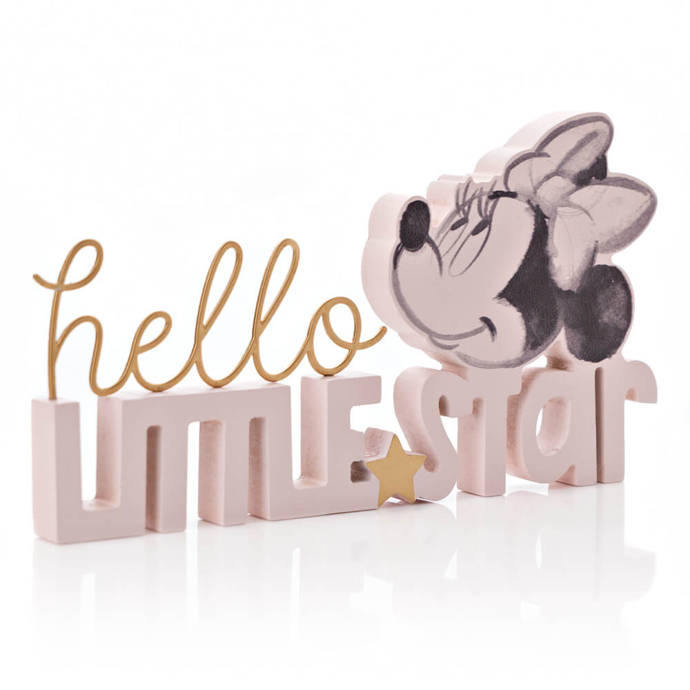 Word Plaque: Minnie Mouse Hello Little Star