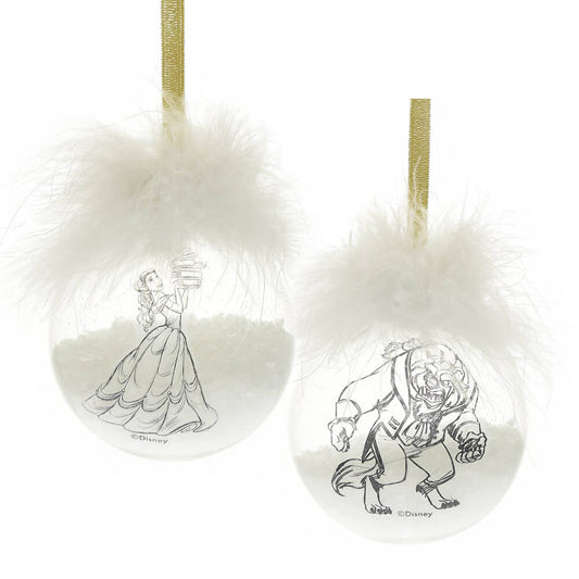 Collectible Christmas Bauble Set: Belle & Beast