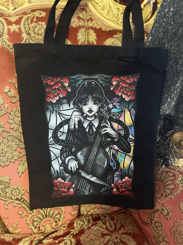WEDNESDAY - ROSE DEMON Canvas Tote Bag
