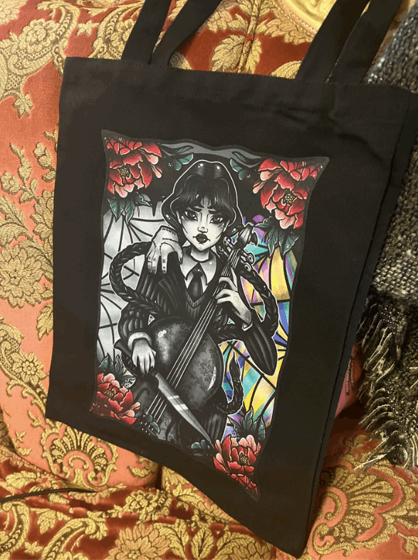 WEDNESDAY - ROSE DEMON Canvas Tote Bag