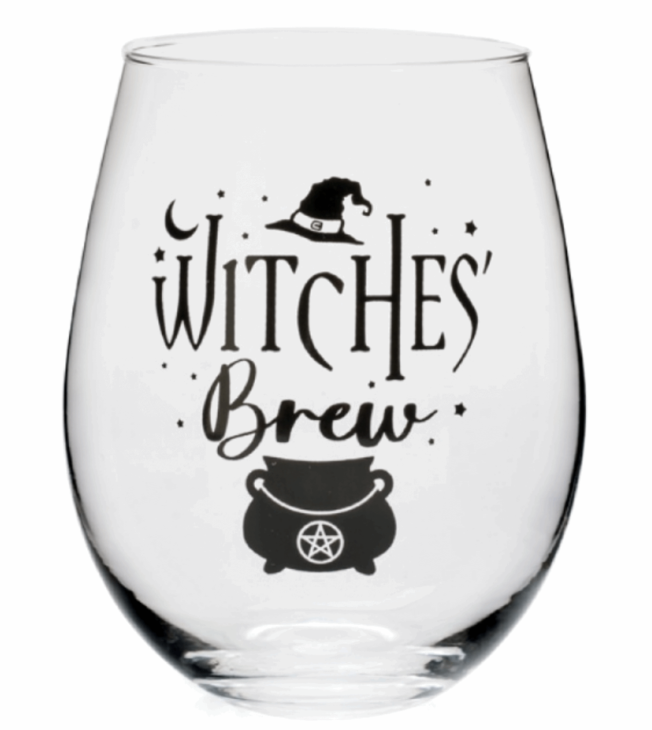 Witches Brew Stemless Wine Glass