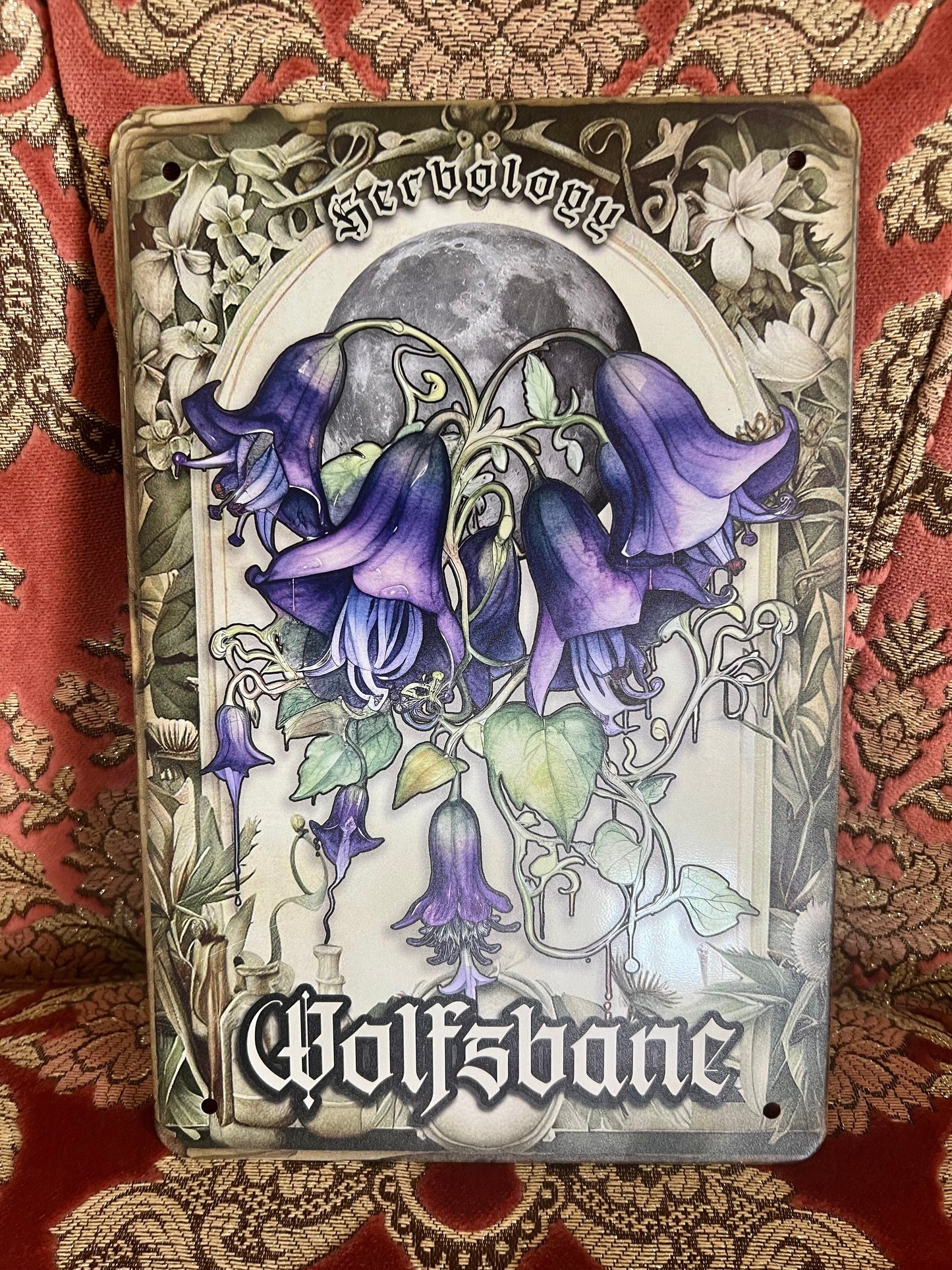 WOLFSBANE HERBOLOGY - Tin Sign