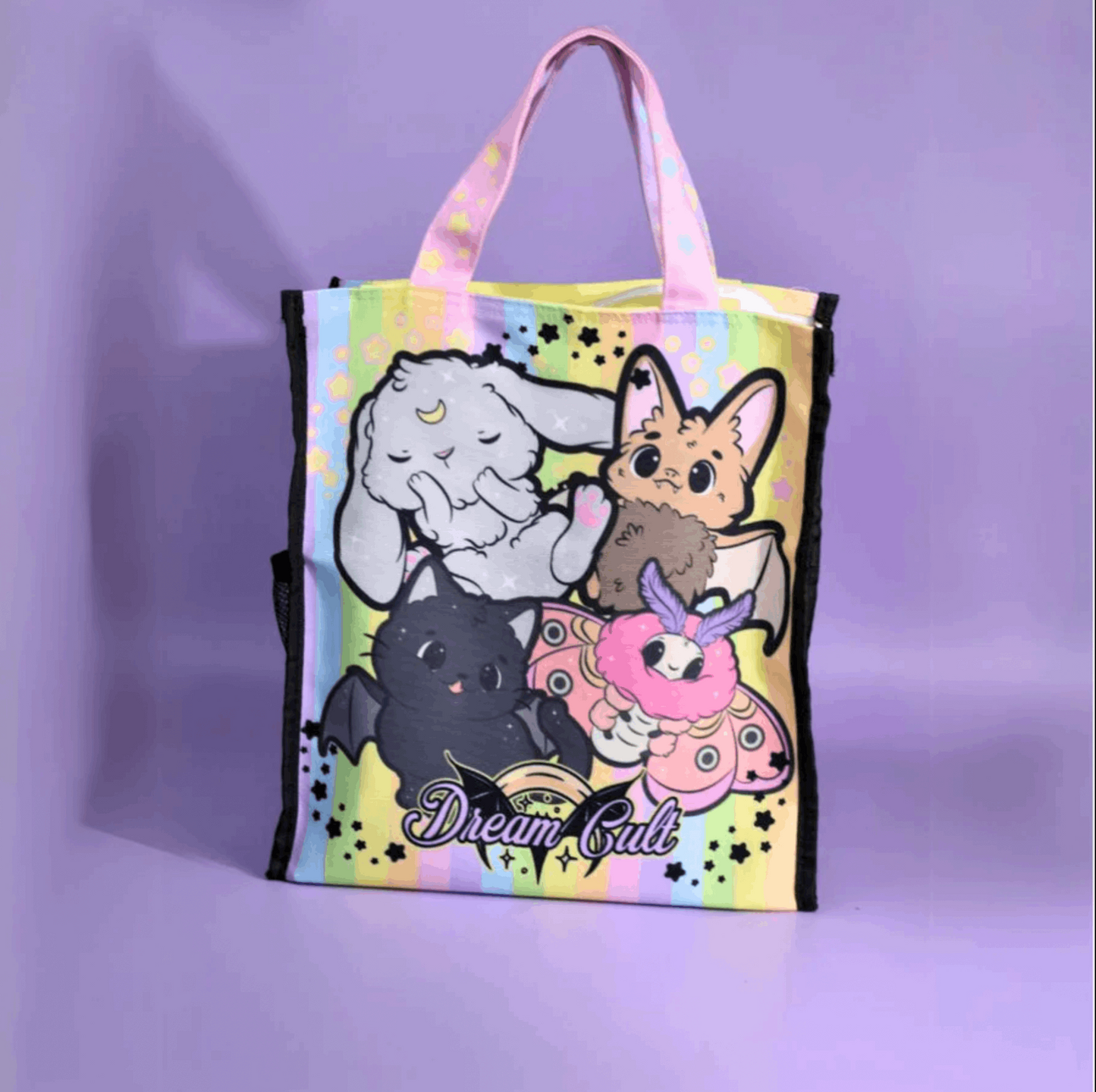 Kawaii Familiars - Zipped Tote Bag