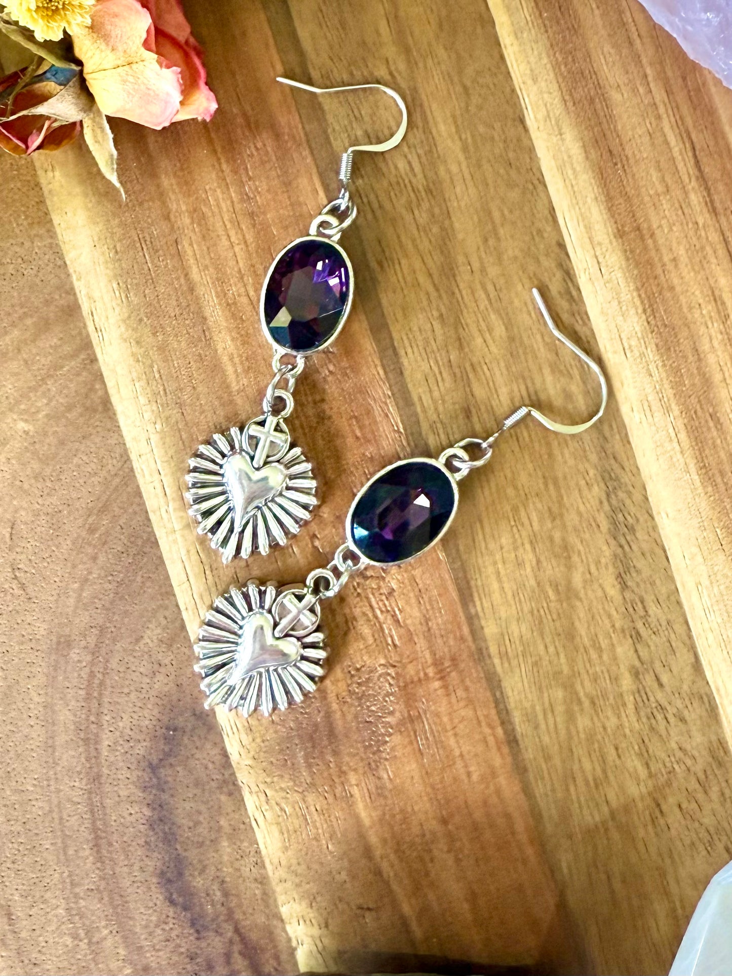 Purple Shine Earrings