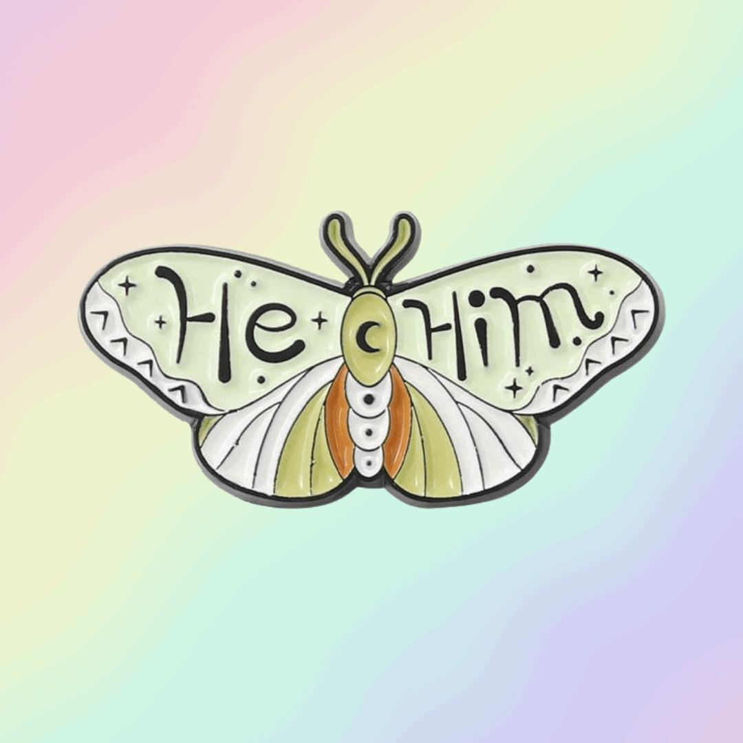 He/Him Pronoun Pin