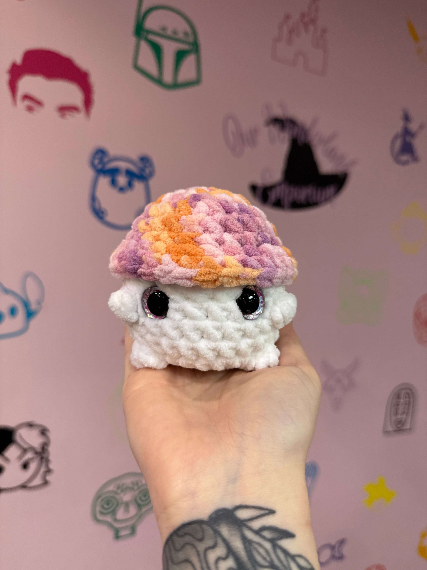 Small Crochet Mushrooms
